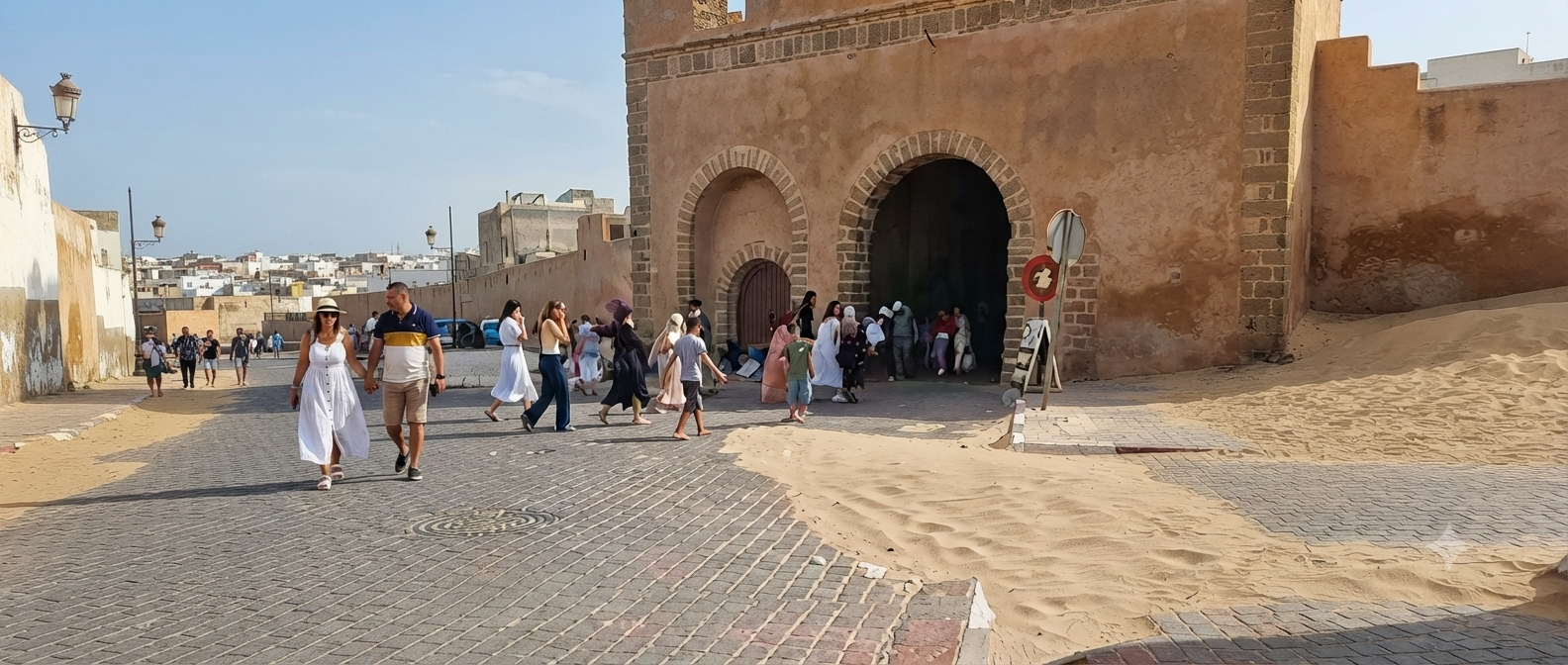 خطر زحف الرمال يهدد ساحة الفنانين بالصويرة: نداء عاجل لإنقاذ الذاكرة الثقافية للمدينة